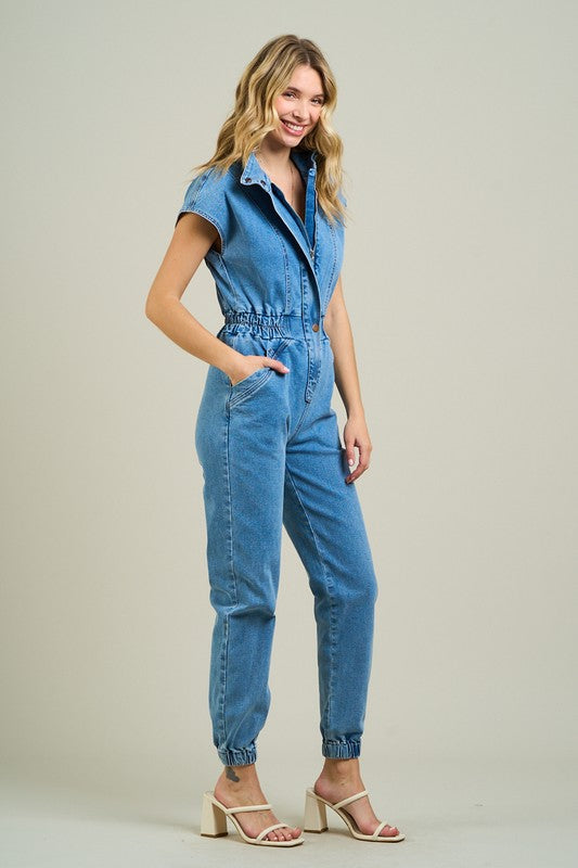 Denim jumpsuit