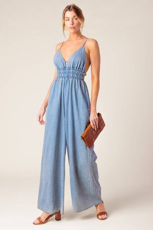 Denim jumpsuit