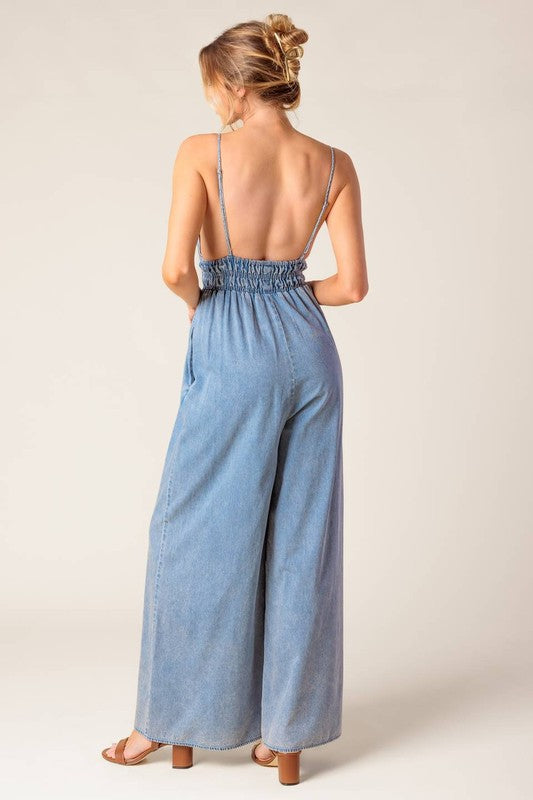 Denim jumpsuit