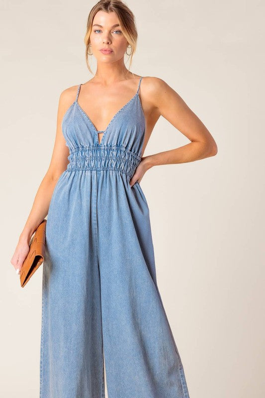 Denim jumpsuit