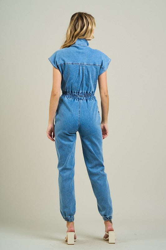 Denim jumpsuit