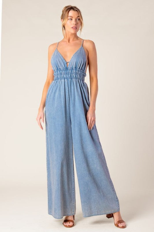 Denim jumpsuit