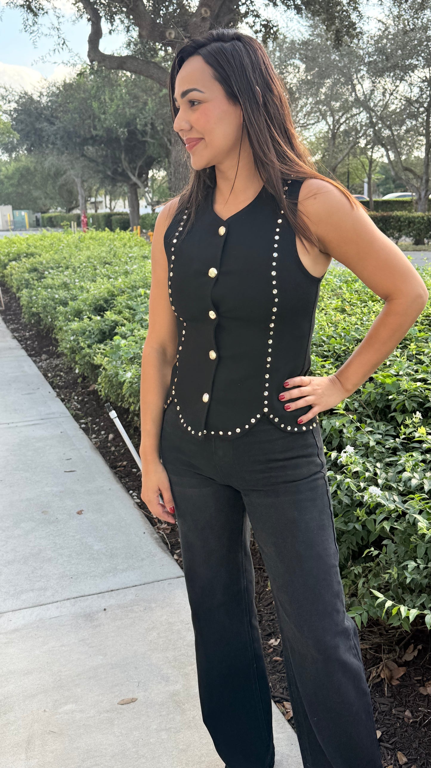 Studded vest