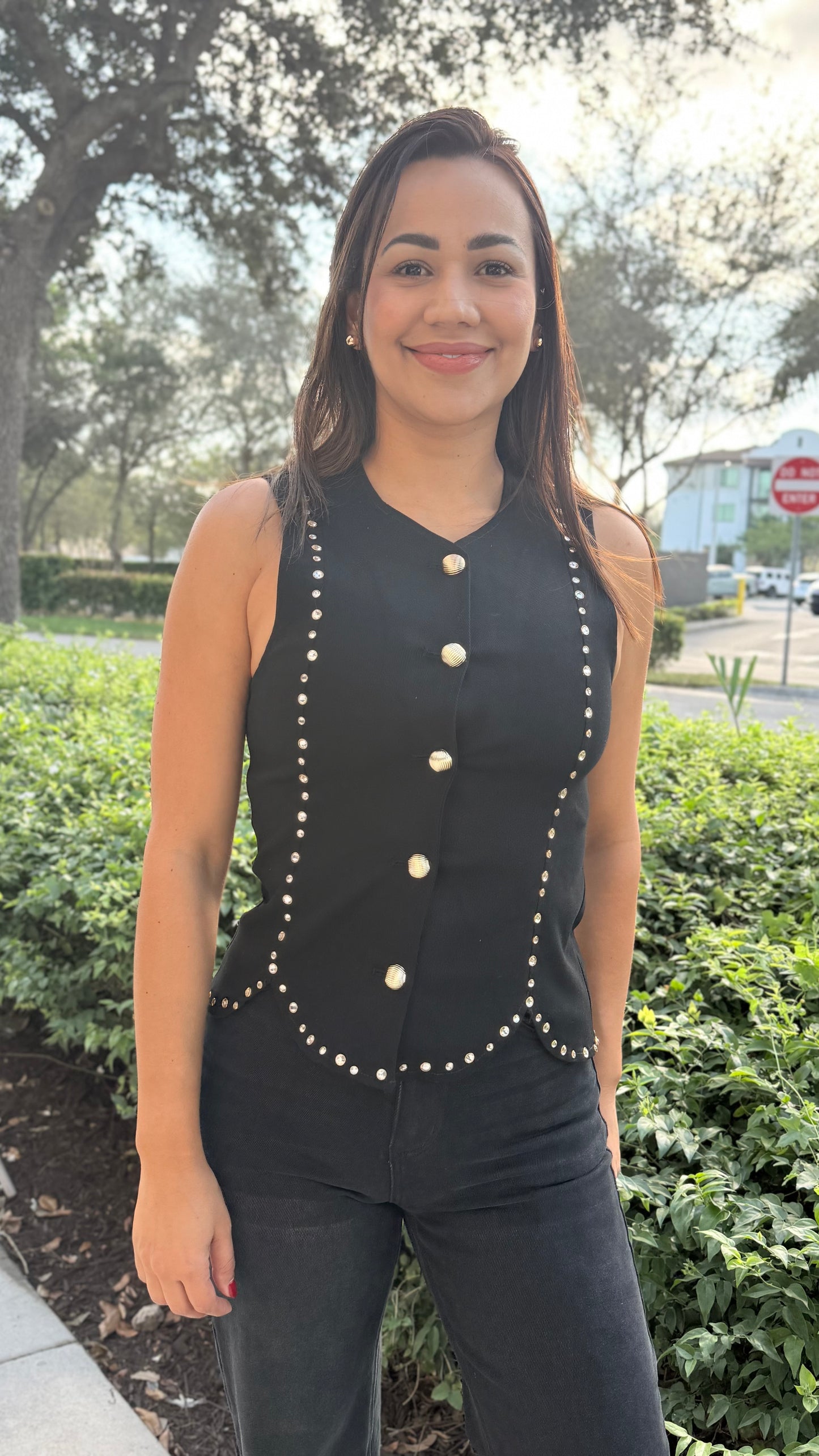 Studded vest